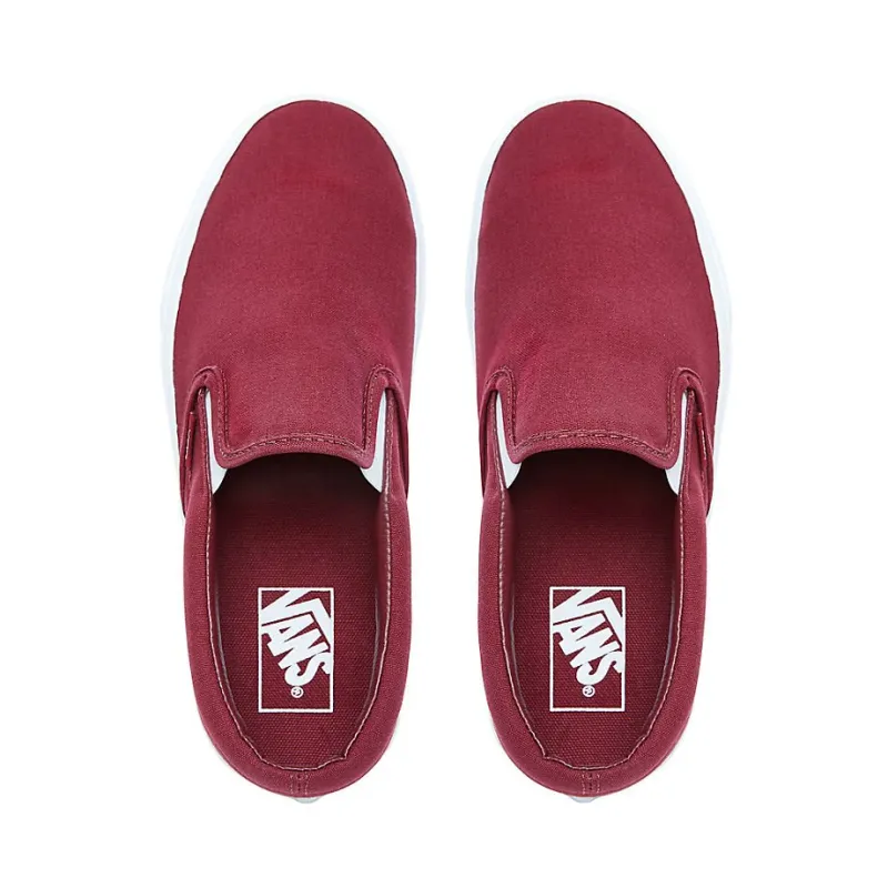 Vans Classic Slip-On Mono Canvas Cabernet Schoenen