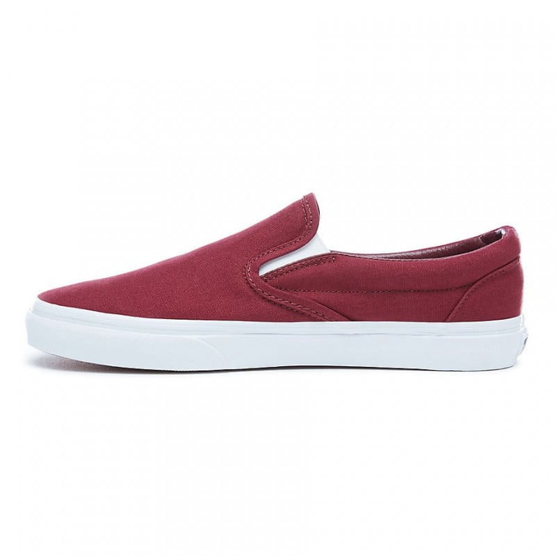 Vans Classic Slip-On Mono Canvas Cabernet Shoes