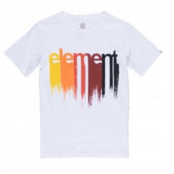 Element Drip T-Shirt Kids Optic White