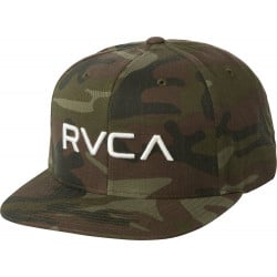 RVCA Twill Snapback III Olive Camo Cap