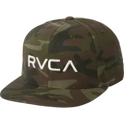 RVCA Twill Snapback III Olive Camo Cap