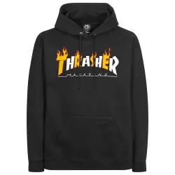 Thrasher Flame Mag Hoodie Black