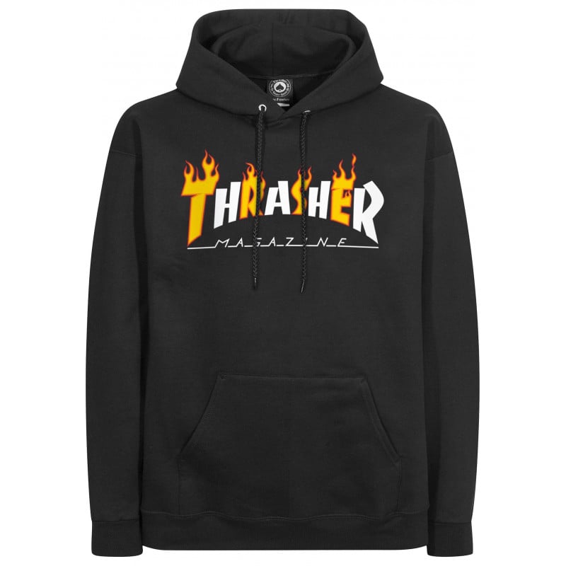 Thrasher Flame Mag Hoodie Black Thrasher Flame Mag Hoodie Black