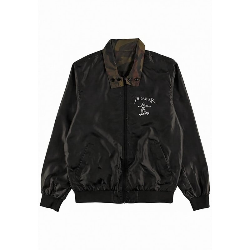 Thrasher Gonz Reversible Coach Jacket Black/Camo