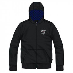 Vans Checkered Kids Zipped Hoodie FZ Black