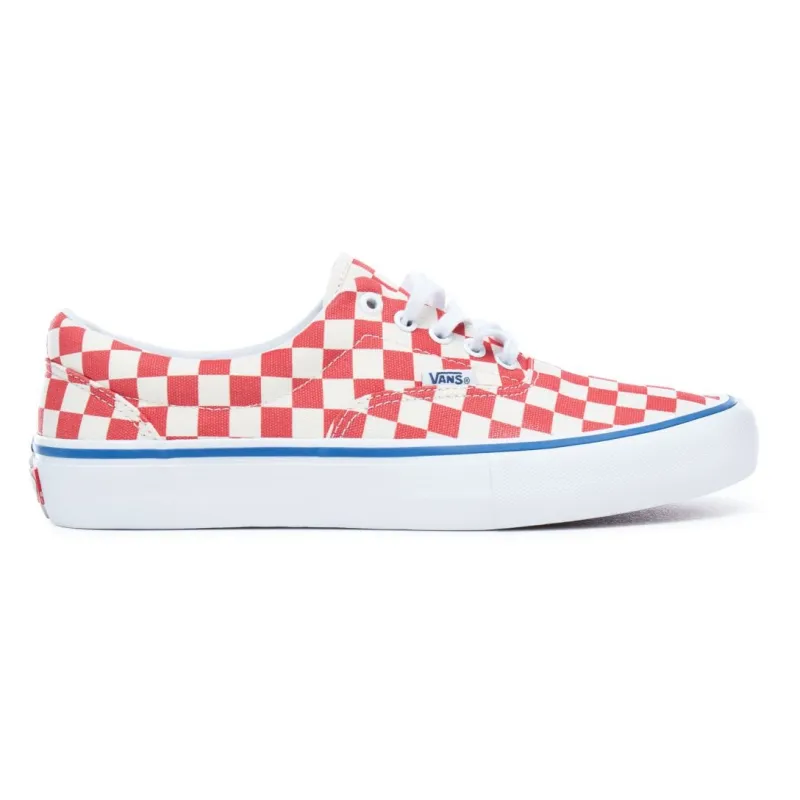 Vans Era Pro Checkerboard Rococco Red-Classic White Schoenen