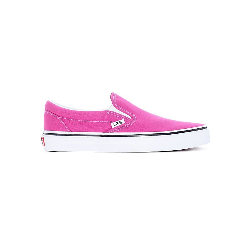 Buy Vans Classic Slip-On Hot Pink/True White Shoes at Europe's Sickest ...
