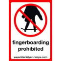 Blackriver Ramps Sticker 'FB prohibited'