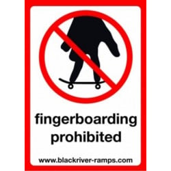 Blackriver Ramps Sticker 'FB prohibited'
