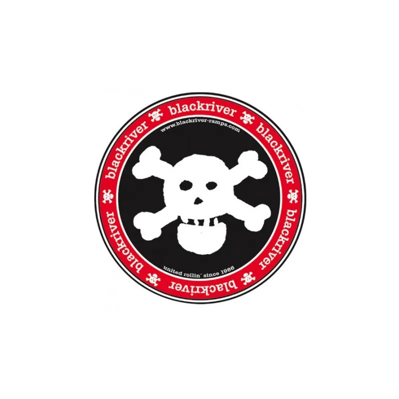 Blackriver Ramps Sticker L 'Blackriver Skull'