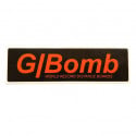 G-Bomb Black/Orange Sticker