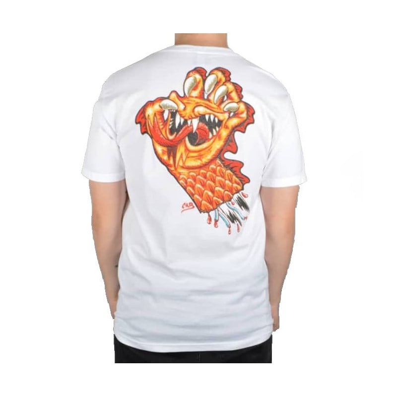 Santa Cruz Cab Hand T-Shirt White