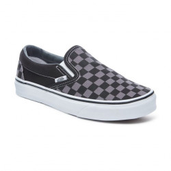 black and grey vans checkerboard