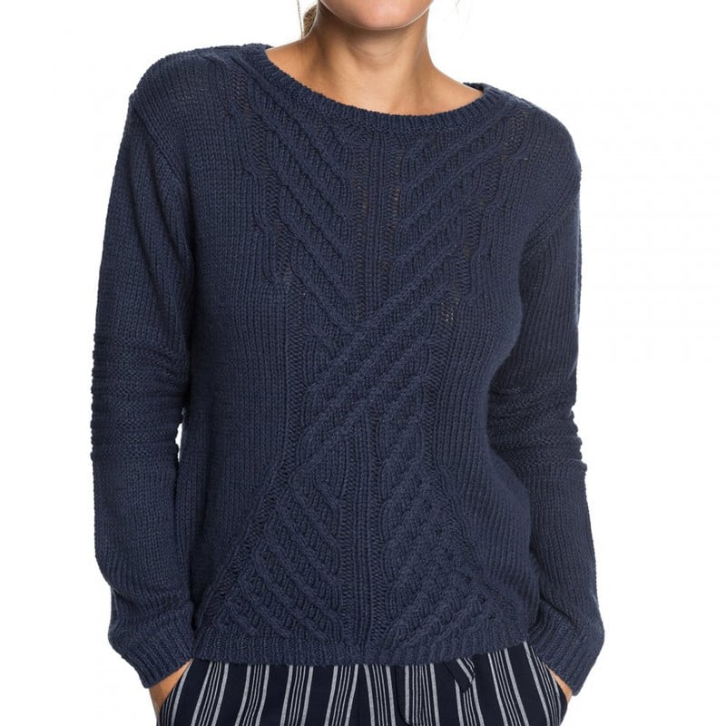 Roxy Glimpse Of Romance Sweater Dress Blues