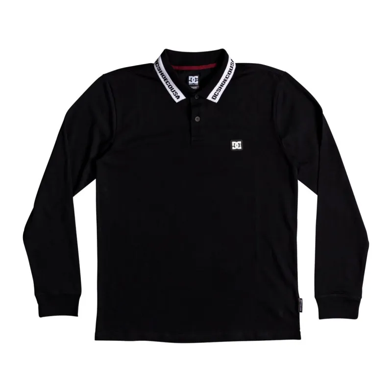 DC Brookings Polo Longsleeve Black