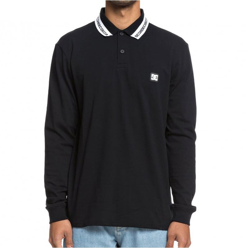 DC Brookings Polo Longsleeve Black