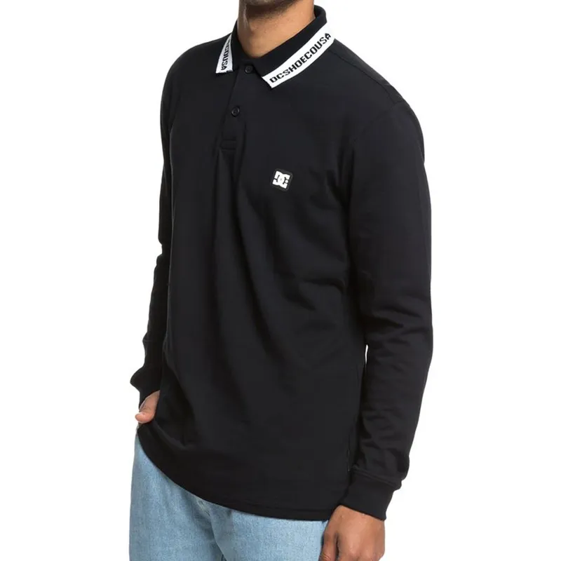 DC Brookings Polo Longsleeve Black