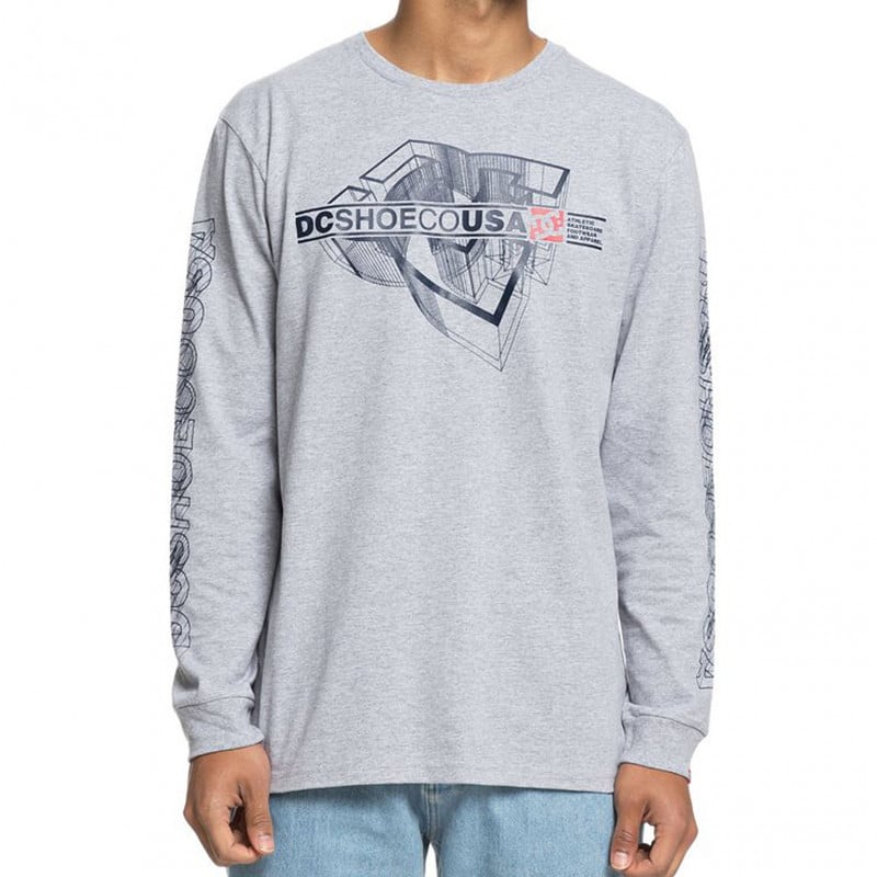DC Shoes Phaser Longsleeve Grey Heather DC Shoes Phaser Longsleeve Grey Heather