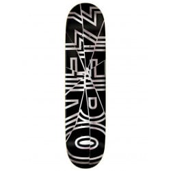 Zero Bold Shattered Zwart/Silver Foil 8.25" - Skateboard Deck 