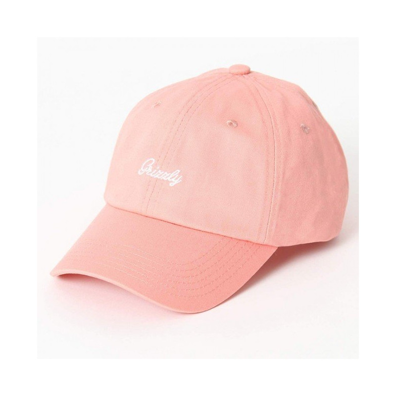 Grizzly Late To The Game Dad Cap Peach/White