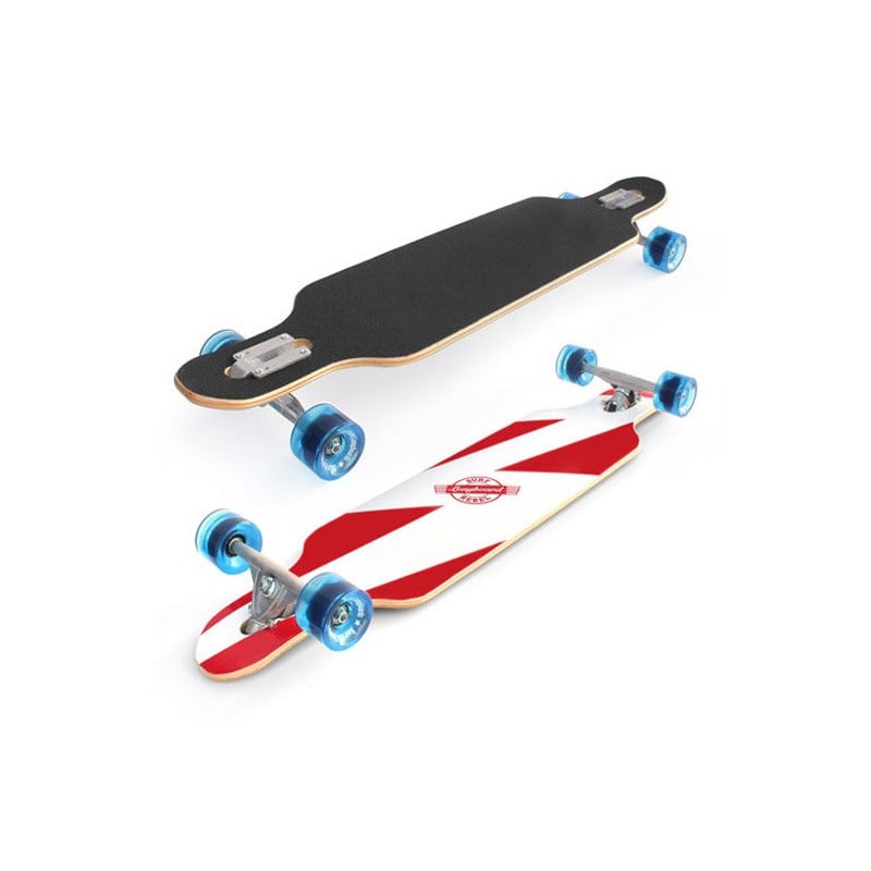 Surf Rebel Longboards Free Style White Lightning - Longboard Complete Surf Rebel Longboards Free Style White Lightning - Longboard Complete