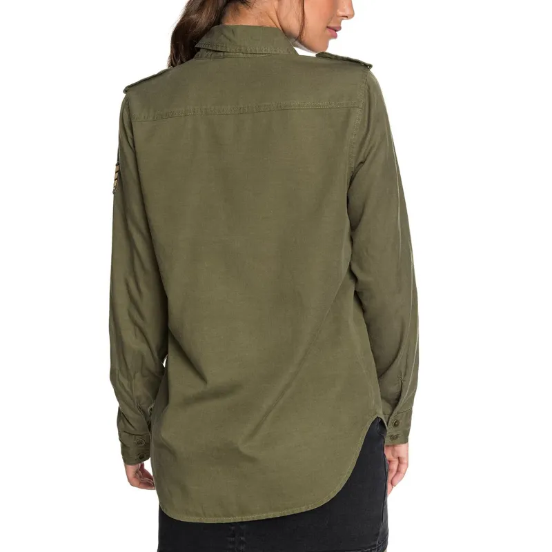 Roxy Military Influence Shirt Burnt Olive