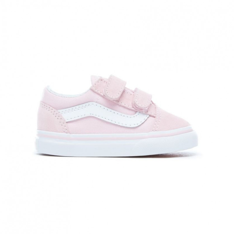 Vans Old Skool V Toddler Chaussures Chalk Pink/ True White Vans Old Skool V Toddler Chaussures Chalk Pink/ True White