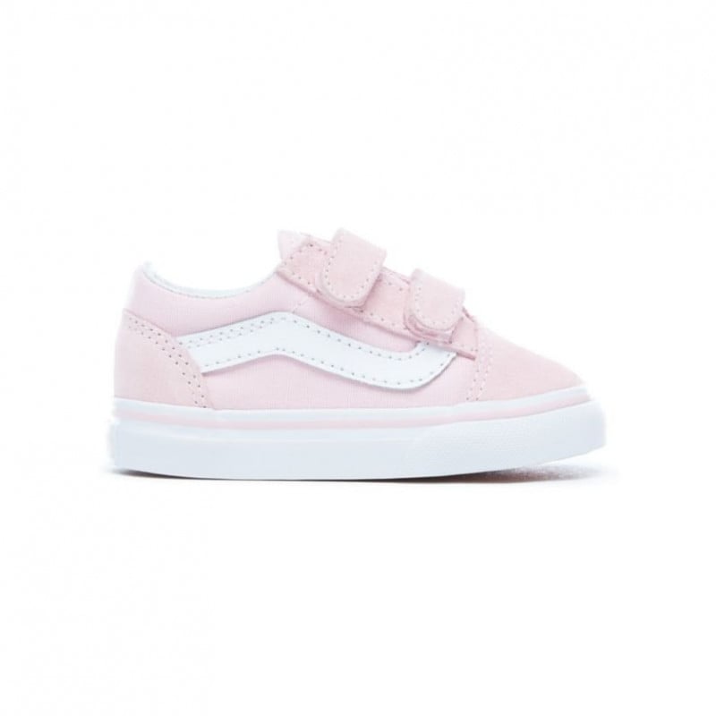 pink and white toddler vans