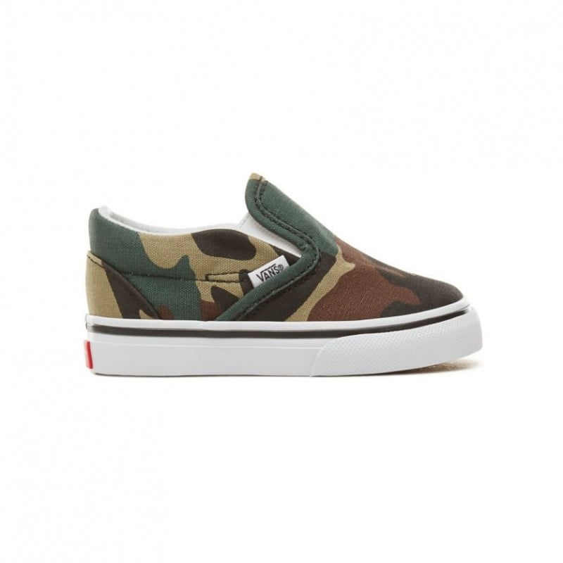 vans woodland camo slip on