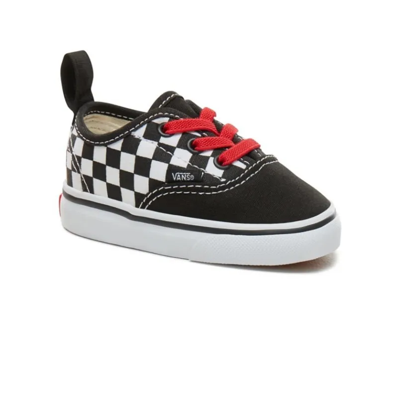 Vans Authentic Toddler Elastic Lace Checkerboard Chaussures