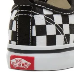 Vans Authentic Toddler Elastic Lace Checkerboard Shoes