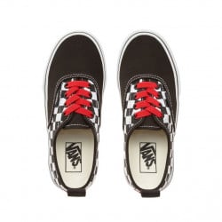 Vans Authentic Kids Elastic Lace Checkerboard Shoes