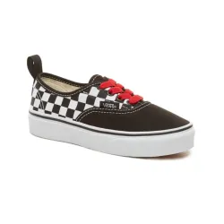 Vans Authentic Kids Elastic Lace Checkerboard Shoes