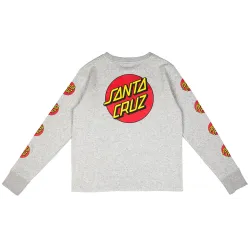 Santa Cruz Classic Dot Women's Crew Raw Heather Grey