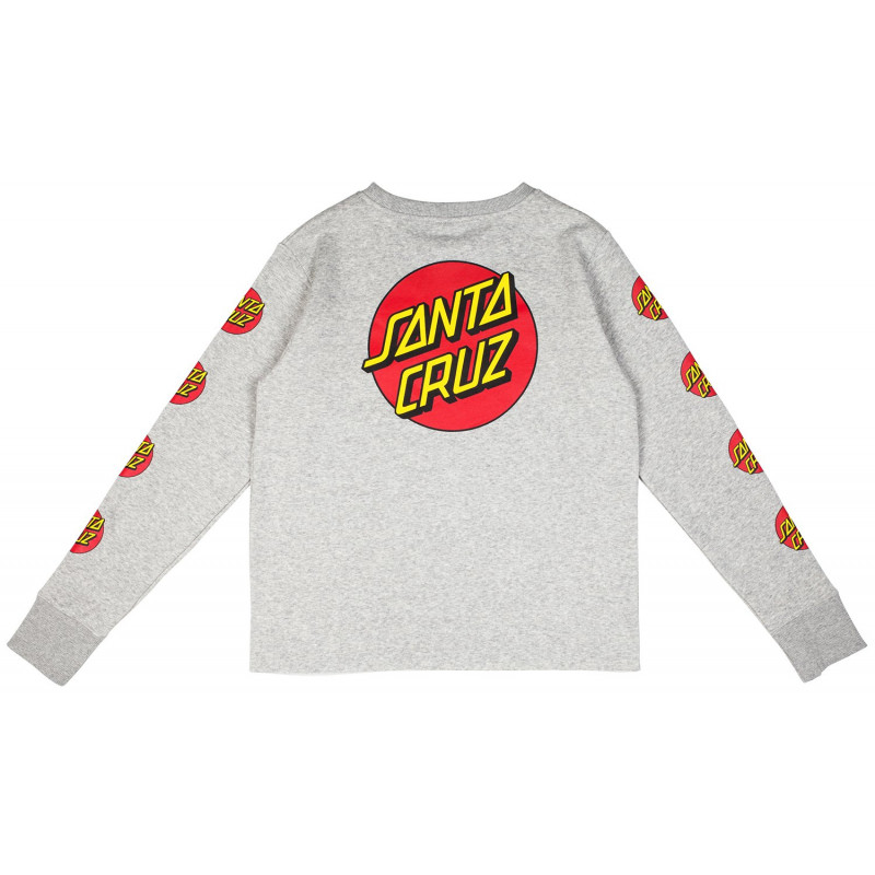 Santa Cruz Classic Dot Women's Crew Raw Heather Grey