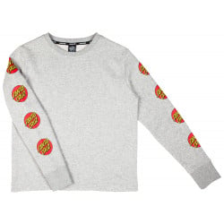 Santa Cruz Classic Dot Women's Crew Raw Heather Grey