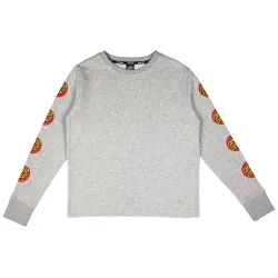 Santa Cruz Classic Dot Women's Crew Raw Heather Grey