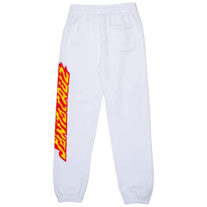 Santa Cruz Flame Dot Women's Sweatpants White