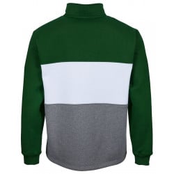 Santa Cruz Strip Panel Quarter Zip Crew Forest