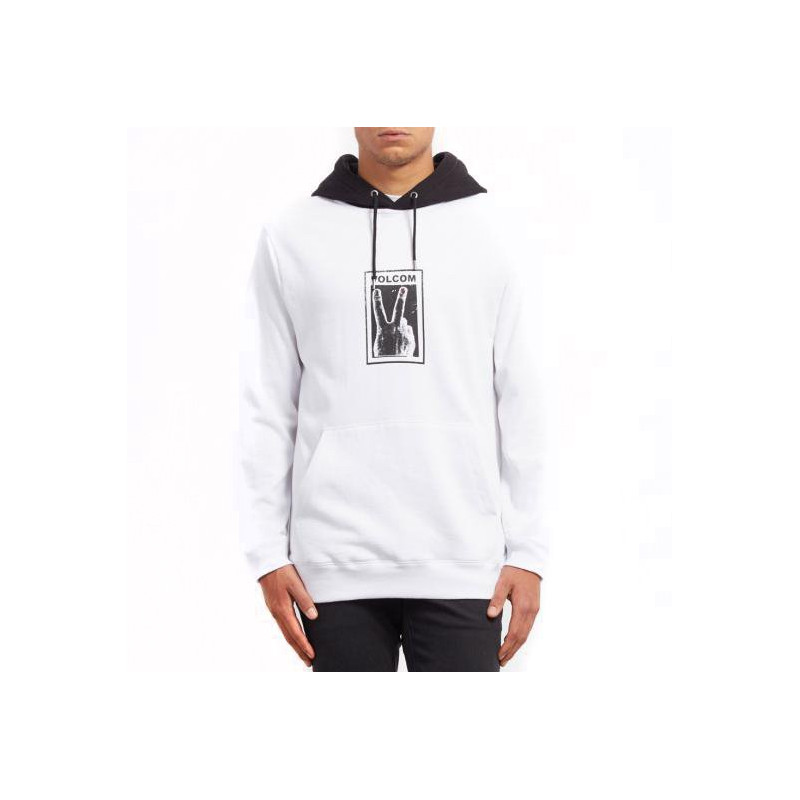 Buy Volcom Reload Hoodie Peace White at Sick Skateboard Shop