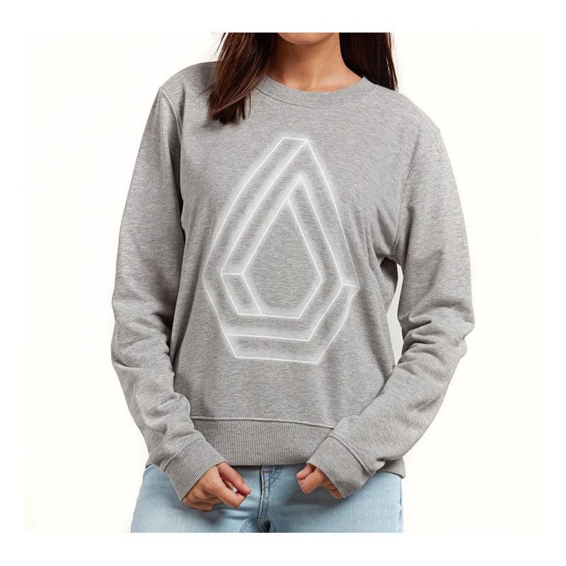 Volcom Sound Check Fleece Crew Heather Grey Volcom Sound Check Fleece Crew Heather Grey