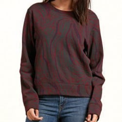 Volcom Splat Dat Crew Burgundy