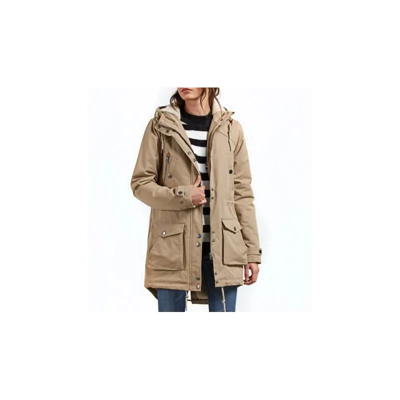 Volcom Walk On By Parka Jacket Khaki