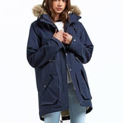 Volcom Less Is More Parka Jacket Navy