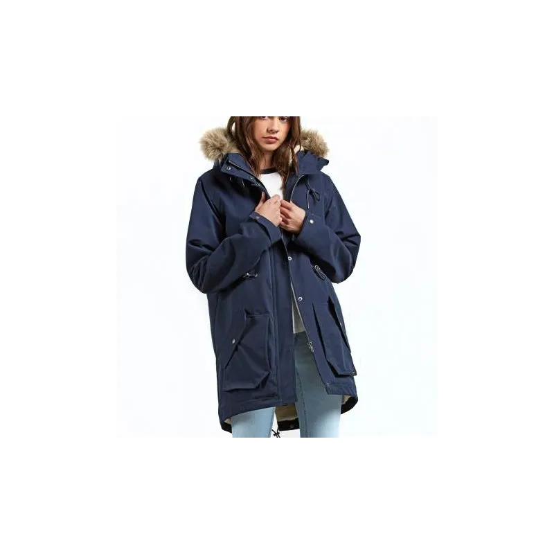 Volcom Less Is More Parka Jacket Navy