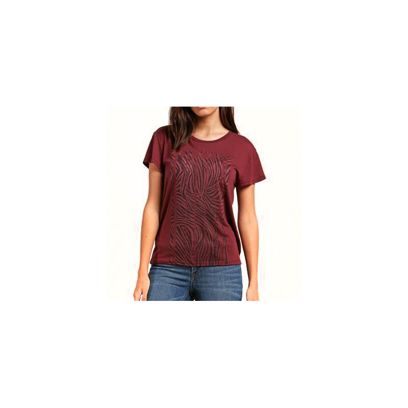 Volcom Easy Babe Rad 2 Women's T-Shirt Burgundy