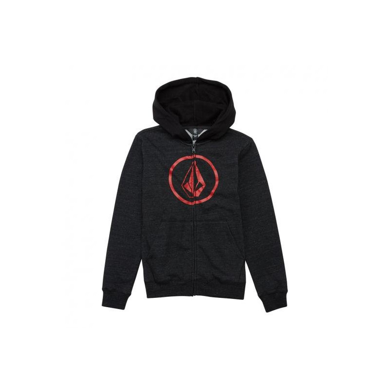 Volcom Stone Kids Ziphoodie Sulfur Black Volcom Stone Kids Ziphoodie Sulfur Black