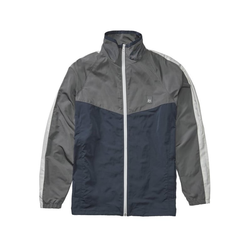 Es Laps Mock Neck Jacket Blue Navy/Grey