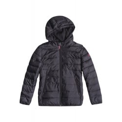 Roxy Wonderful Tonight Hooded Puffer Kids  Jacket Charcoal