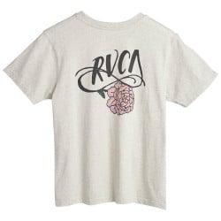 RVCA Flower Power Women's T-shirt Snow Marle